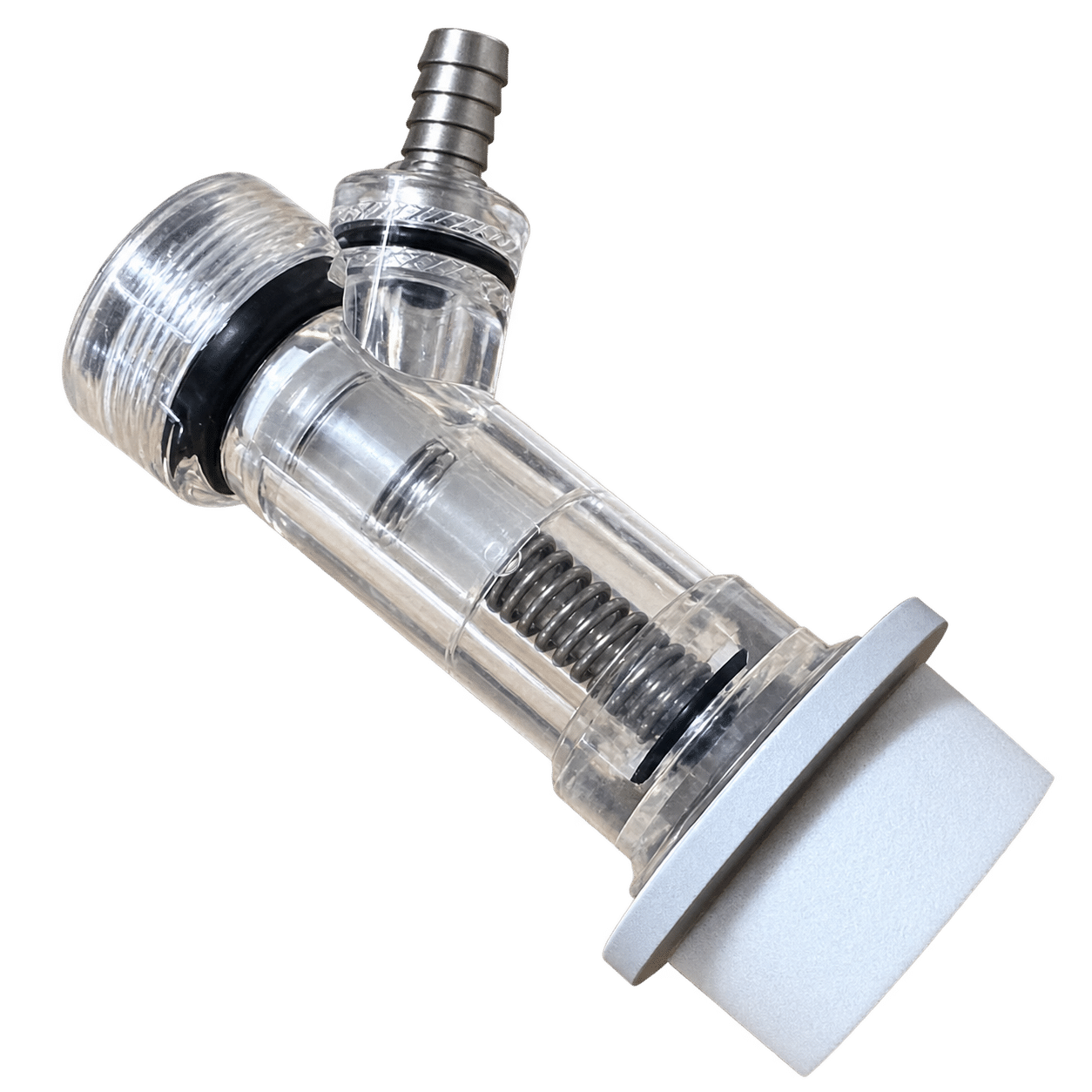 CO2 coupling with check valve and hose connection, CMB