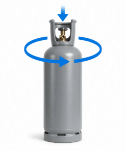 Genopfyldning af 4 kg CO₂-flaske