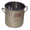 Stainless steel pan, 150 litres with lid Ø:630mm, H:490mm Stainless steel pan, 150 litres with lid Ø:630mm, H:490mm