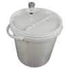 Bucket with lid, 10.6 litres