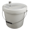 Bucket with lid, 10.6 litres