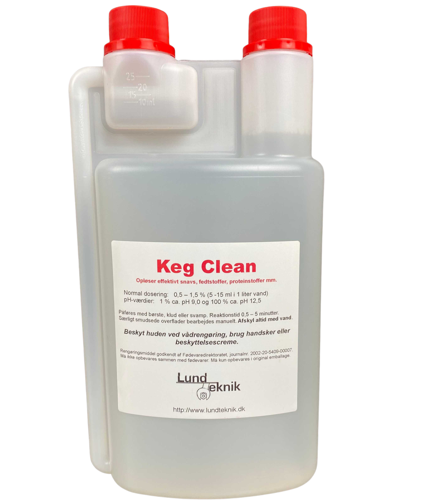 Keg Clean, 1 liter i måleflaske Lund Teknik Alt til ølbrygning