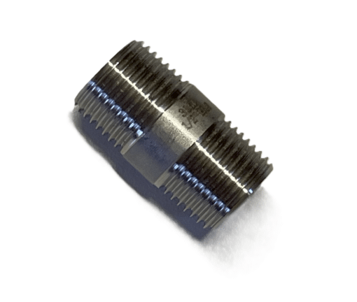Nippelrør, Syrefast stål, 1/2″, 40 mm