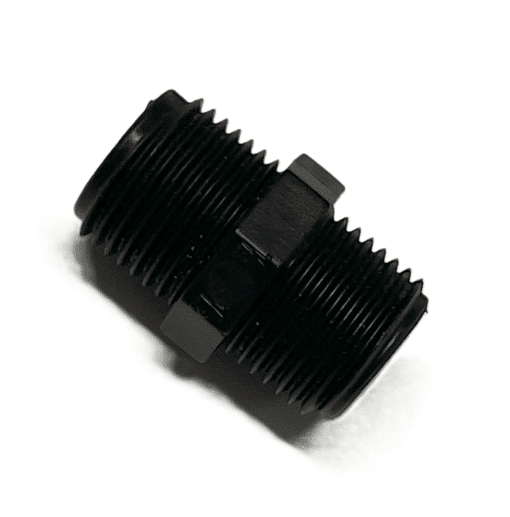 samlenippel, plast, 1/2″ max. 80 grader