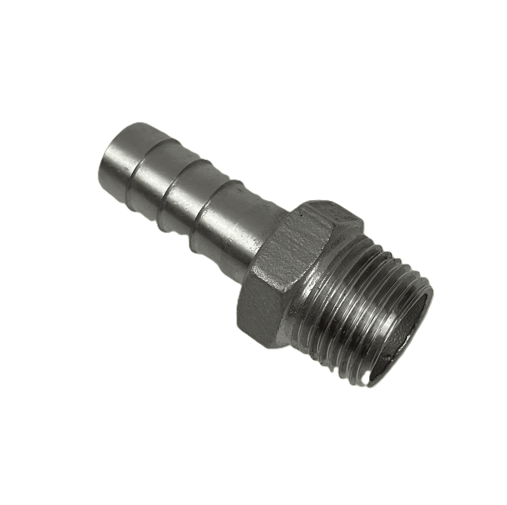 13 mm Slangestuds, Syrefast stål, 1/2″ udv. gevind