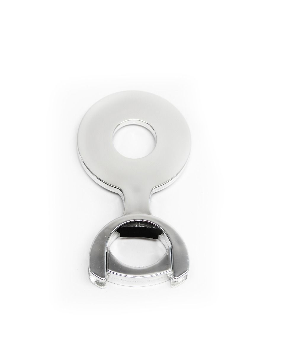 Label holder, 73 mm, plastic with chrome plating Label holder, 73 mm, plastic with chrome plating