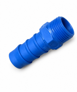 Plastic hose connector, 14 mm male – 3/8″
